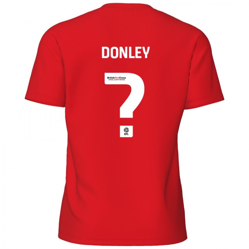 Kinder Jamie Donley #0 Rot Heimtrikot Trikot 2024/25 T-Shirt