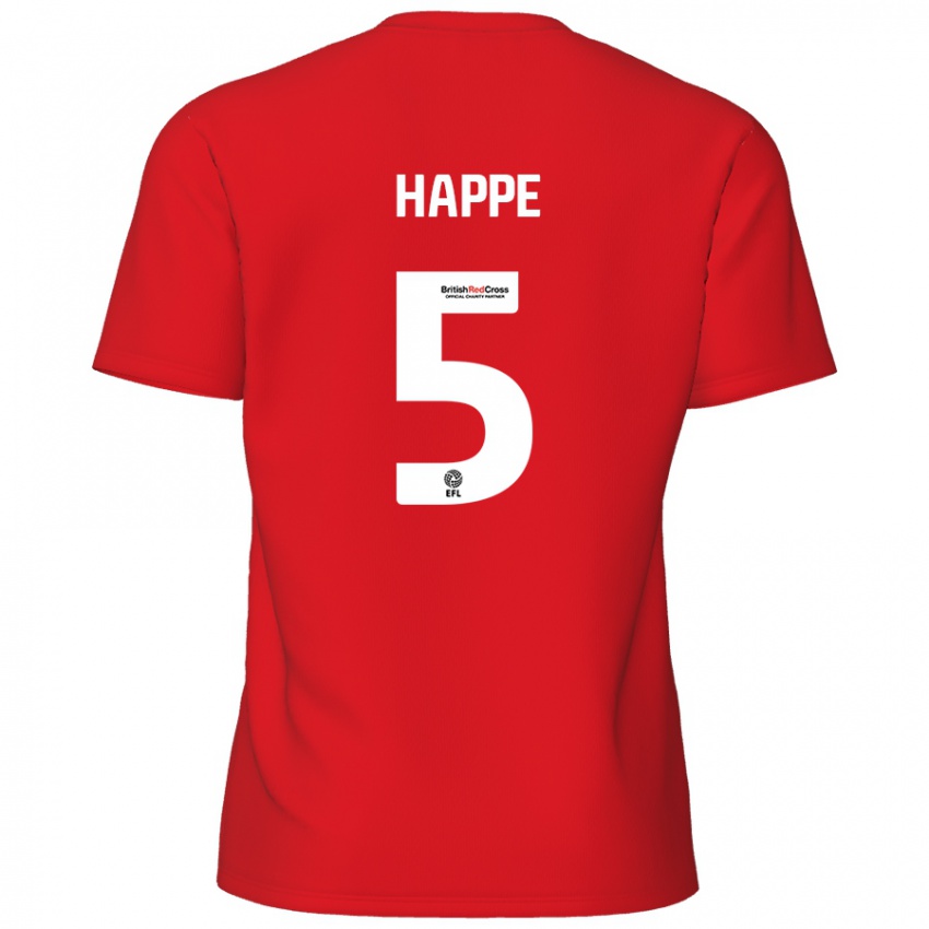 Kinder Dan Happe #5 Rot Heimtrikot Trikot 2024/25 T-Shirt