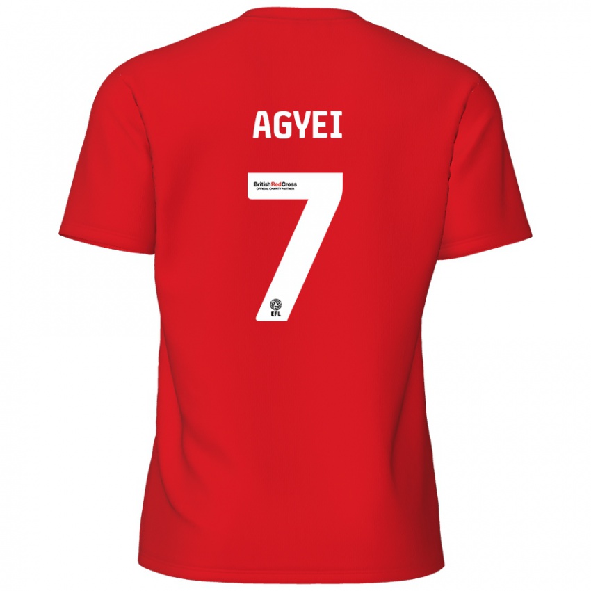 Kinder Dan Agyei #7 Rot Heimtrikot Trikot 2024/25 T-Shirt