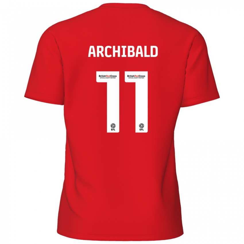 Kinder Theo Archibald #11 Rot Heimtrikot Trikot 2024/25 T-Shirt