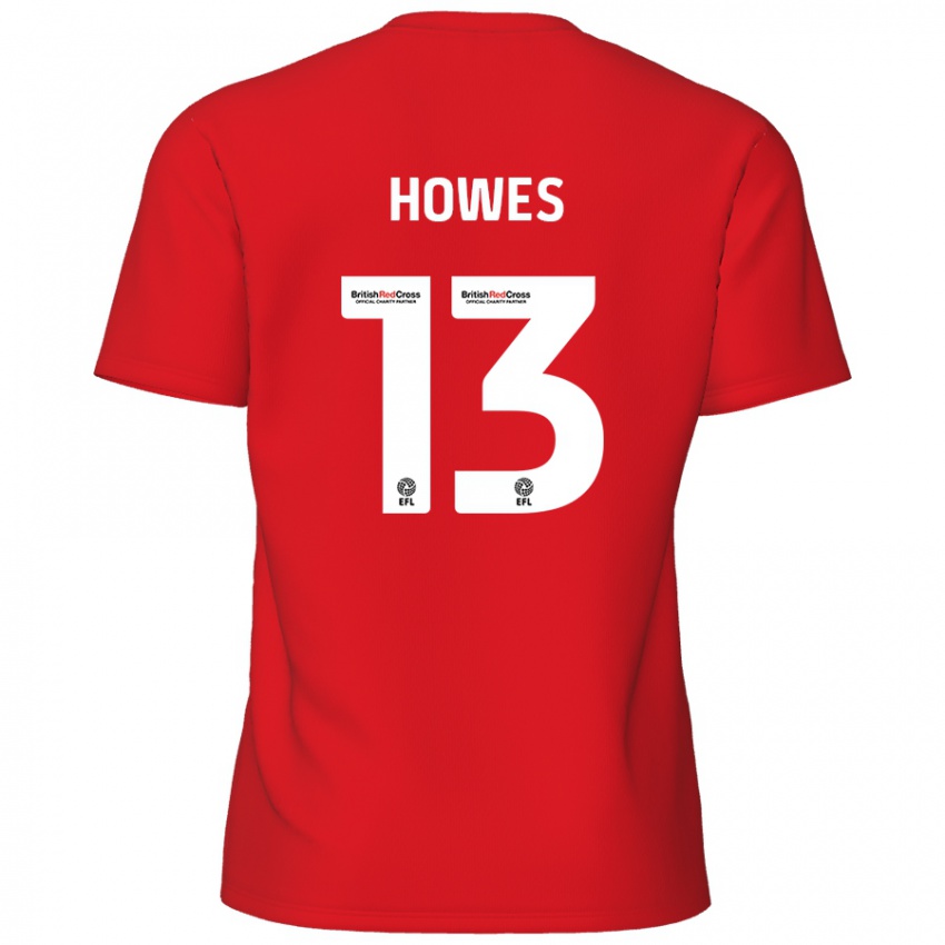 Kinder Sam Howes #13 Rot Heimtrikot Trikot 2024/25 T-Shirt