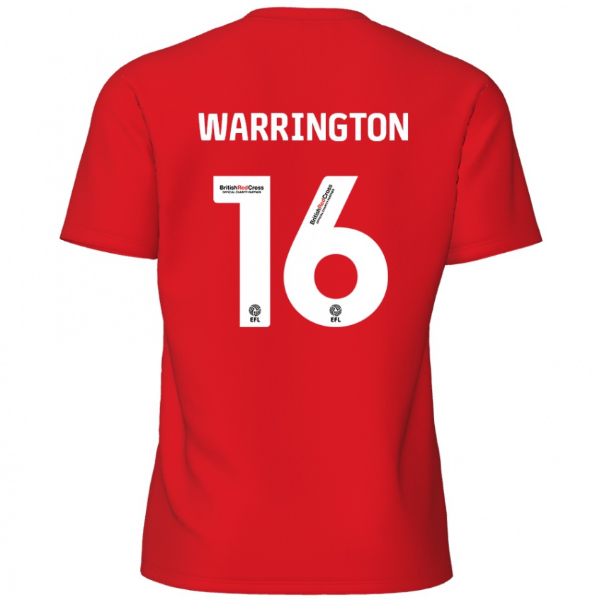 Kinder Lewis Warrington #16 Rot Heimtrikot Trikot 2024/25 T-Shirt