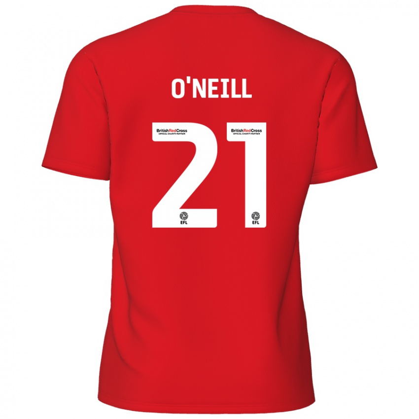 Kinder Ollie O'neill #21 Rot Heimtrikot Trikot 2024/25 T-Shirt