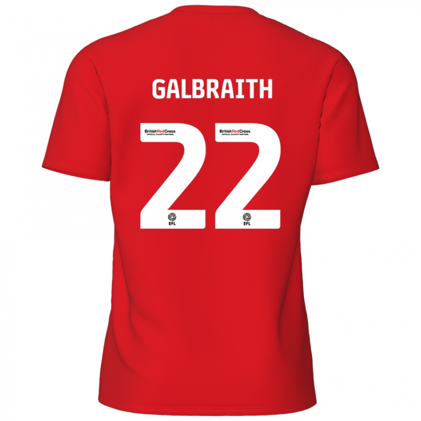 Kinder Ethan Galbraith #22 Rot Heimtrikot Trikot 2024/25 T-Shirt