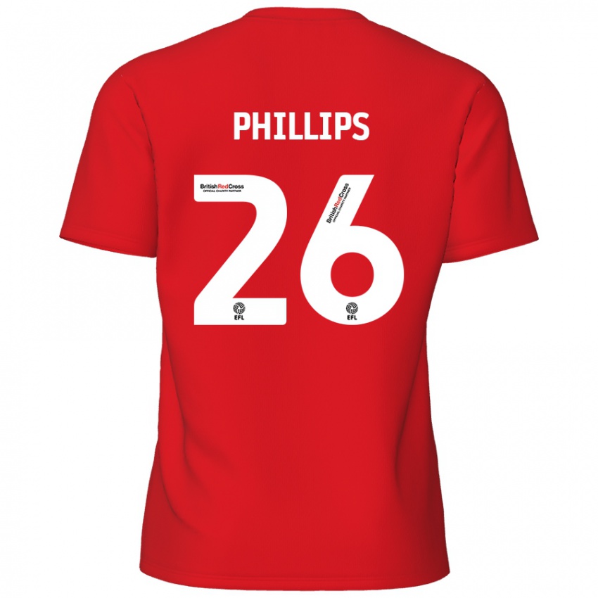 Kinder Noah Phillips #26 Rot Heimtrikot Trikot 2024/25 T-Shirt