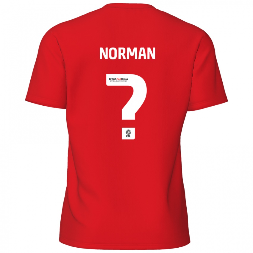 Kinder Freddie Norman #0 Rot Heimtrikot Trikot 2024/25 T-Shirt