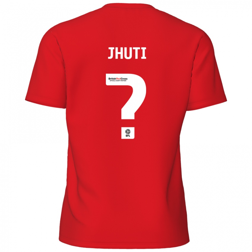 Kinder Reece Jhuti #0 Rot Heimtrikot Trikot 2024/25 T-Shirt