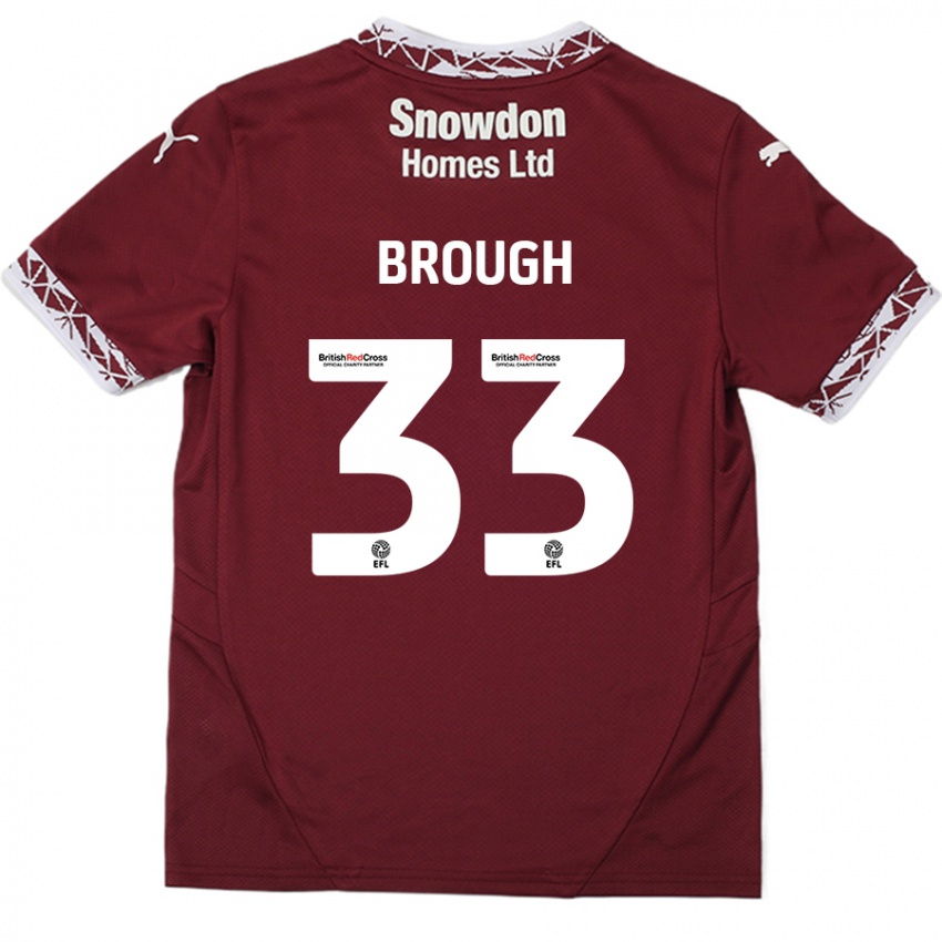 Kinder Patrick Brough #33 Burgundrot Heimtrikot Trikot 2024/25 T-Shirt