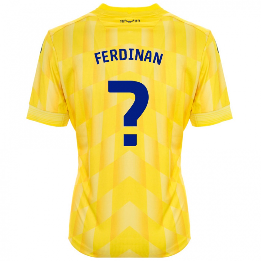 Kinder Marselino Ferdinan #0 Gelb Heimtrikot Trikot 2024/25 T-Shirt