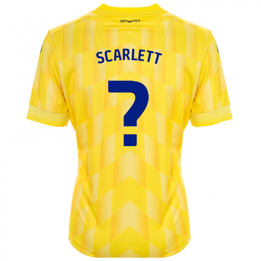 Kinder Dane Scarlett #0 Gelb Heimtrikot Trikot 2024/25 T-Shirt