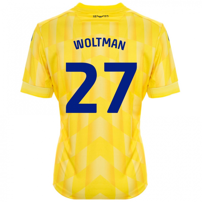 Kinder Max Woltman #27 Gelb Heimtrikot Trikot 2024/25 T-Shirt