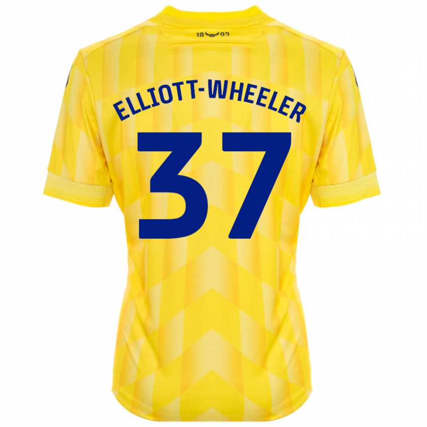 Kinder Aidan Elliott-Wheeler #37 Gelb Heimtrikot Trikot 2024/25 T-Shirt