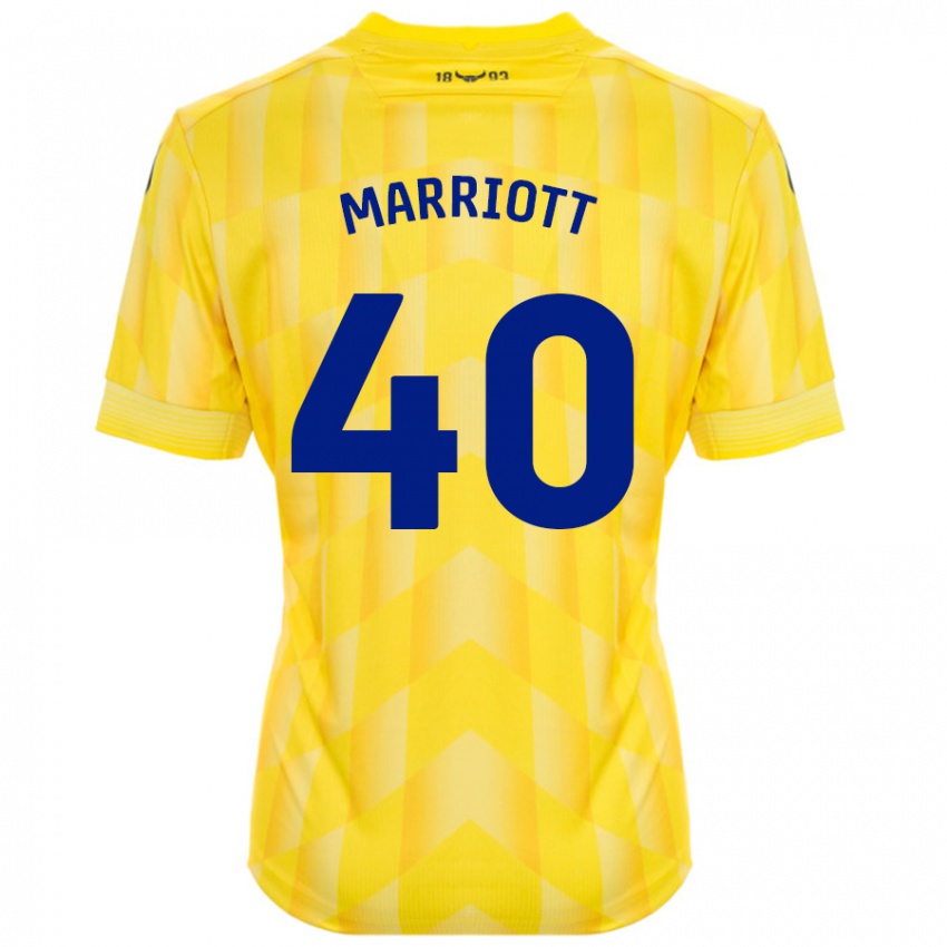 Kinder Monty Marriott #40 Gelb Heimtrikot Trikot 2024/25 T-Shirt