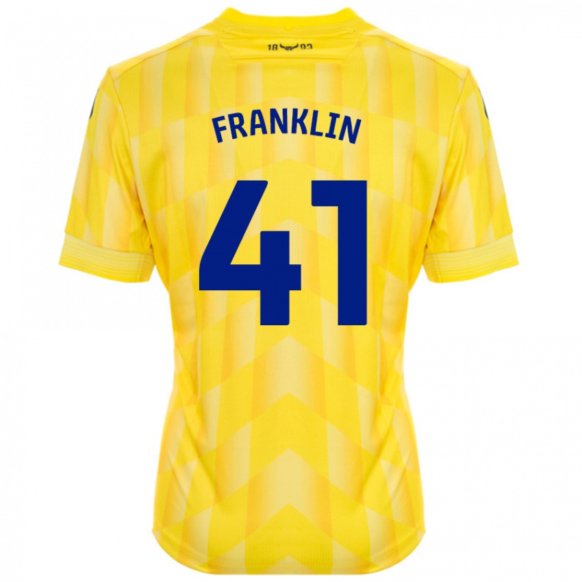 Kinder George Franklin #41 Gelb Heimtrikot Trikot 2024/25 T-Shirt