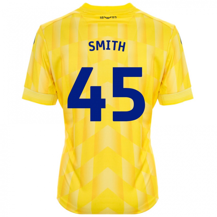 Kinder Max Smith #45 Gelb Heimtrikot Trikot 2024/25 T-Shirt