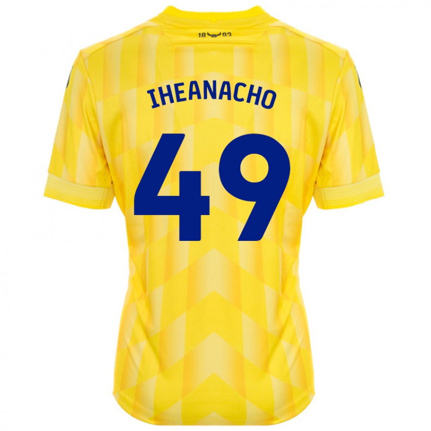 Kinder Josh Iheanacho #49 Gelb Heimtrikot Trikot 2024/25 T-Shirt