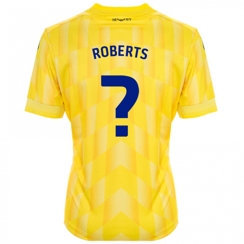 Kinder Amber Roberts #0 Gelb Heimtrikot Trikot 2024/25 T-Shirt