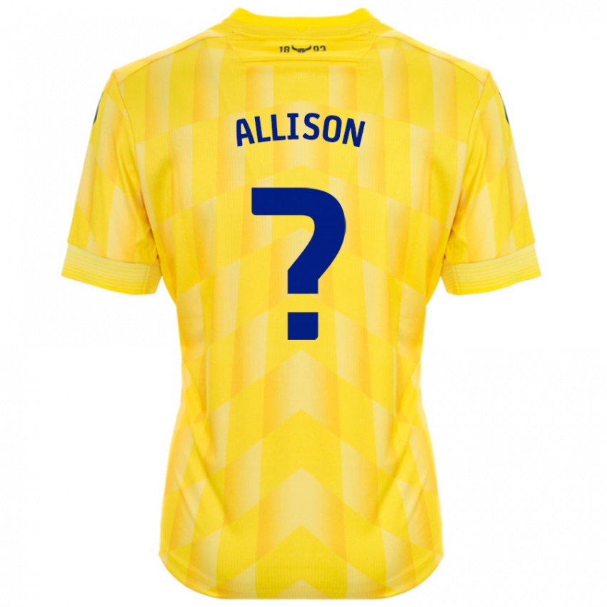 Kinder Lauren Allison #0 Gelb Heimtrikot Trikot 2024/25 T-Shirt