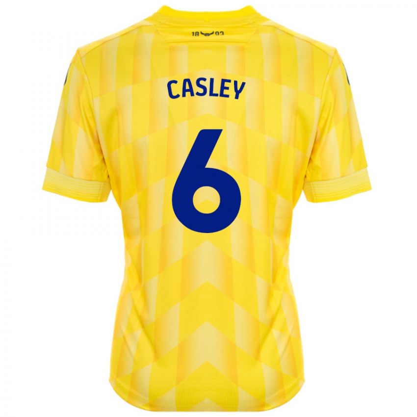 Kinder Riva Casley #6 Gelb Heimtrikot Trikot 2024/25 T-Shirt