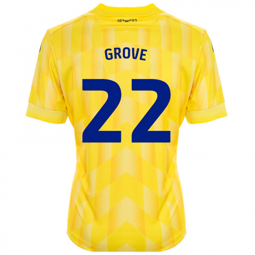 Kinder Jade Grove #22 Gelb Heimtrikot Trikot 2024/25 T-Shirt