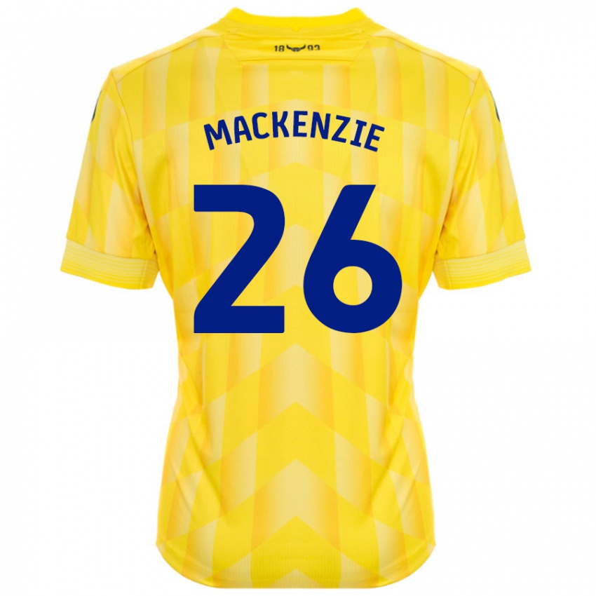 Kinder Hannah Mackenzie #26 Gelb Heimtrikot Trikot 2024/25 T-Shirt