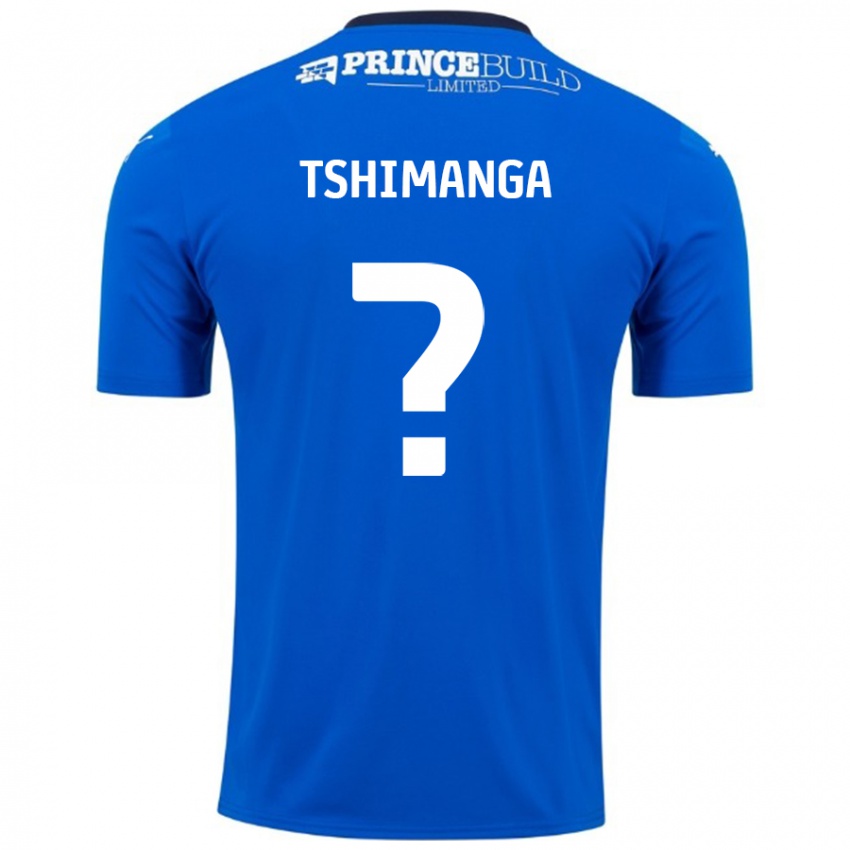 Kinder Kabongo Tshimanga #0 Blau Weiß Heimtrikot Trikot 2024/25 T-Shirt