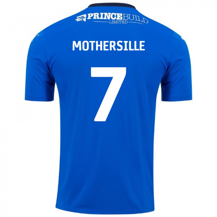 Kinder Malik Mothersille #7 Blau Weiß Heimtrikot Trikot 2024/25 T-Shirt