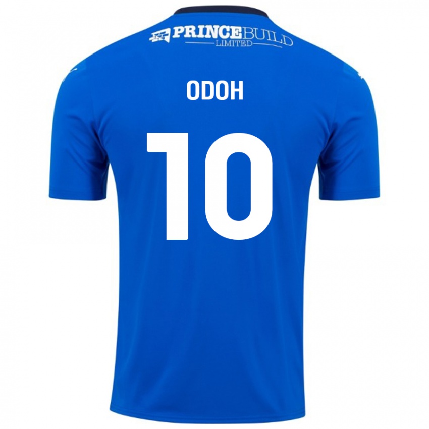 Kinder Abraham Odoh #10 Blau Weiß Heimtrikot Trikot 2024/25 T-Shirt