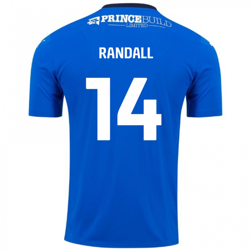 Kinder Joel Randall #14 Blau Weiß Heimtrikot Trikot 2024/25 T-Shirt