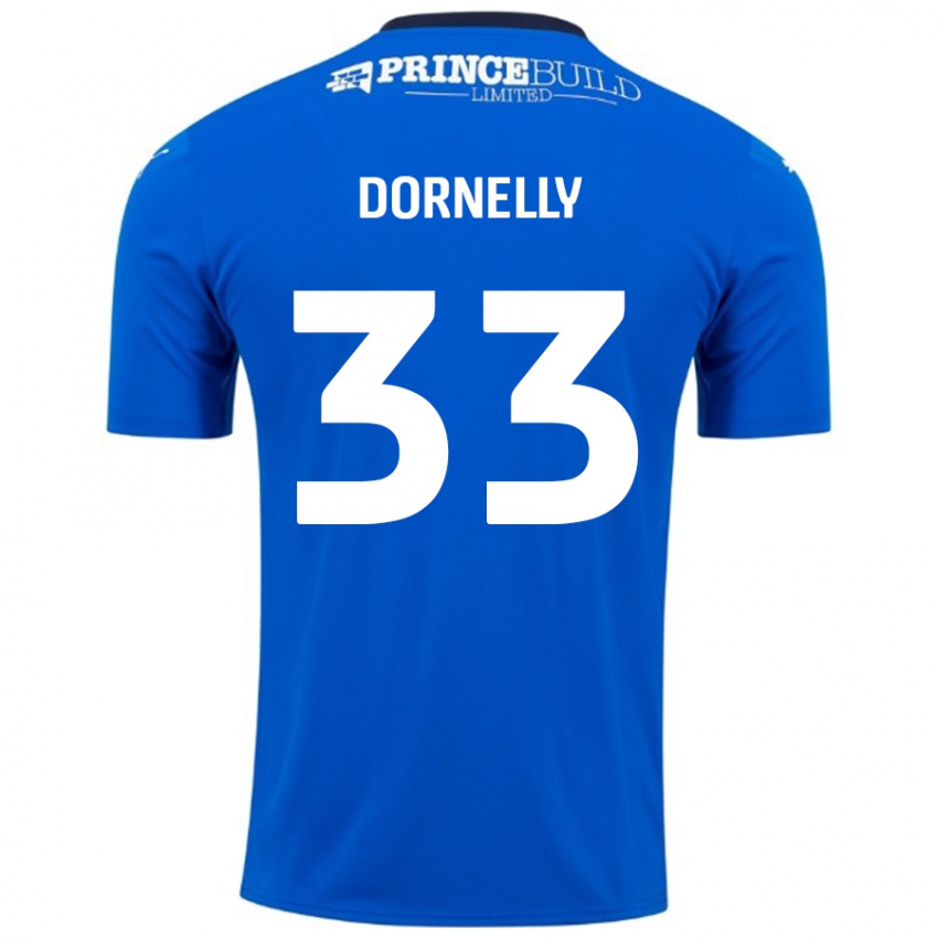 Kinder James Dornelly #33 Blau Weiß Heimtrikot Trikot 2024/25 T-Shirt