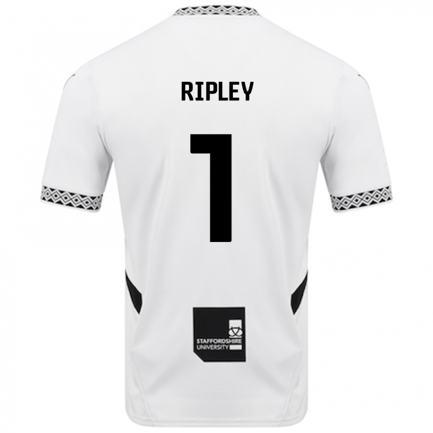 Kinder Connor Ripley #1 Weiß Heimtrikot Trikot 2024/25 T-Shirt