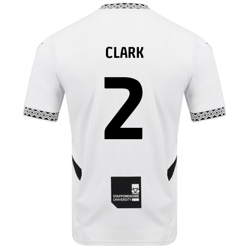 Kinder Mitch Clark #2 Weiß Heimtrikot Trikot 2024/25 T-Shirt