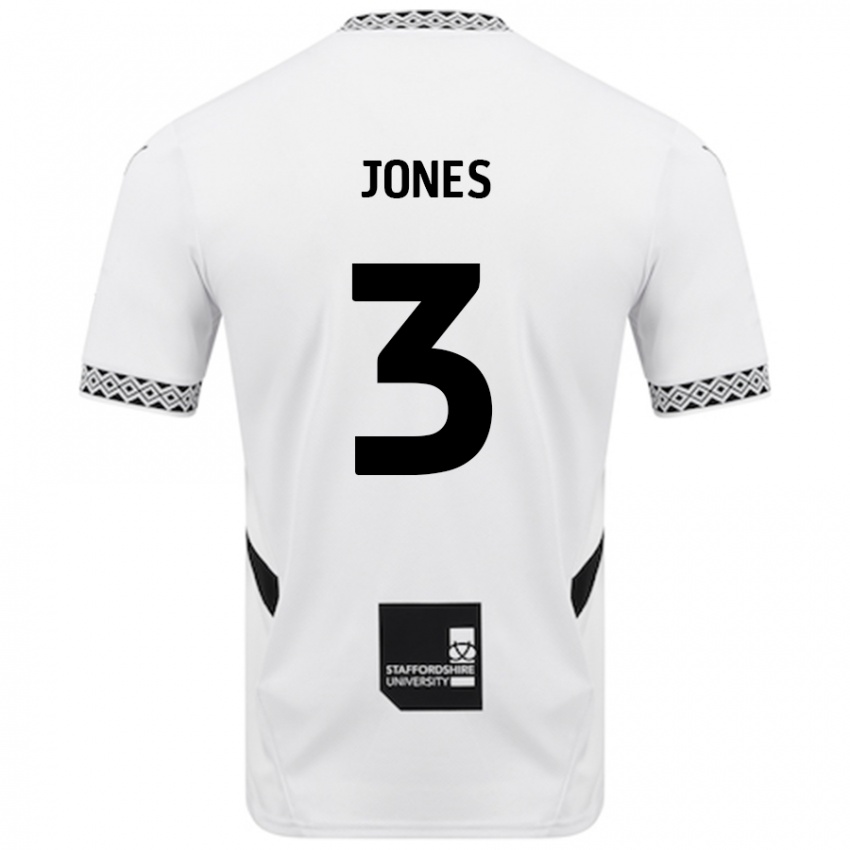 Kinder Dan Jones #3 Weiß Heimtrikot Trikot 2024/25 T-Shirt