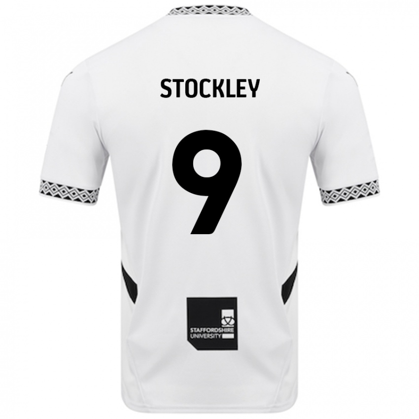 Kinder Jayden Stockley #9 Weiß Heimtrikot Trikot 2024/25 T-Shirt