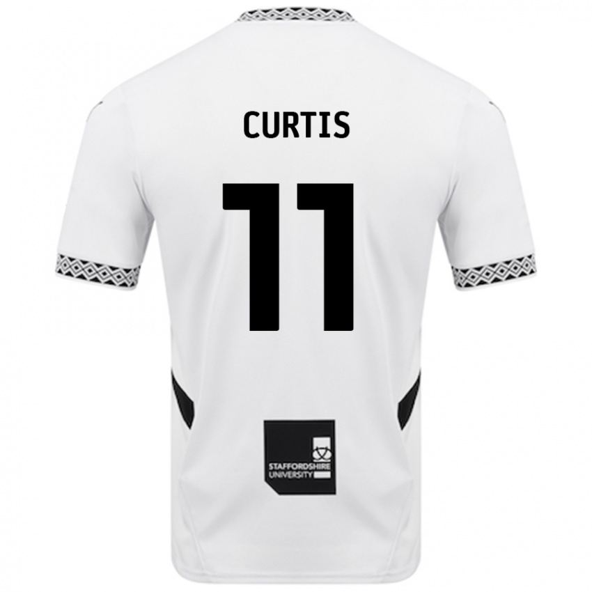 Kinder Ronan Curtis #11 Weiß Heimtrikot Trikot 2024/25 T-Shirt