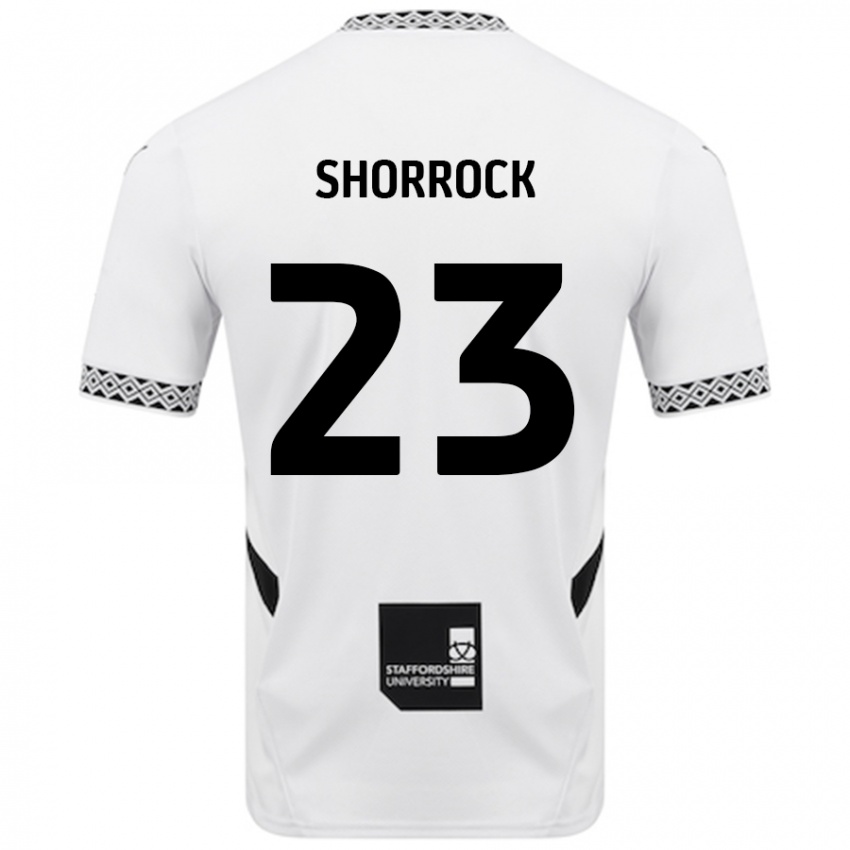 Kinder Jack Shorrock #23 Weiß Heimtrikot Trikot 2024/25 T-Shirt