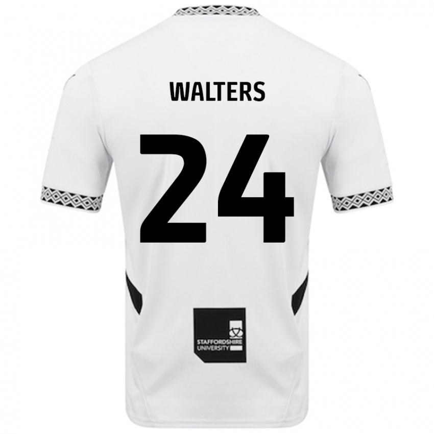 Kinder Rhys Walters #24 Weiß Heimtrikot Trikot 2024/25 T-Shirt