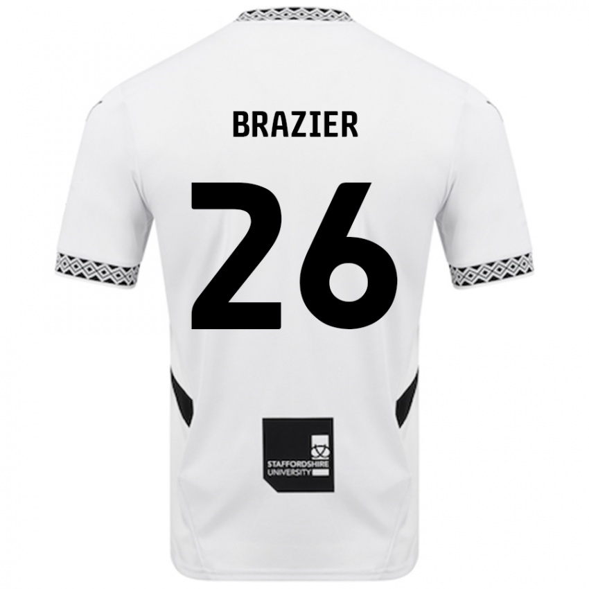 Kinder Liam Brazier #26 Weiß Heimtrikot Trikot 2024/25 T-Shirt