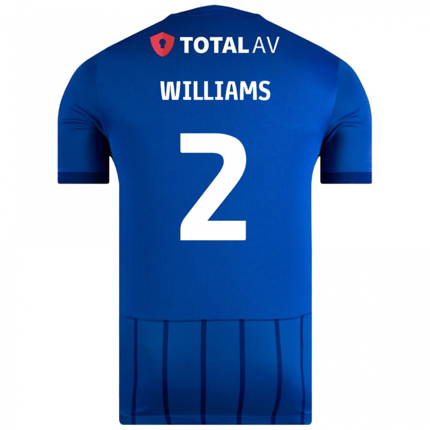 Kinder Jordan Williams #2 Blau Heimtrikot Trikot 2024/25 T-Shirt