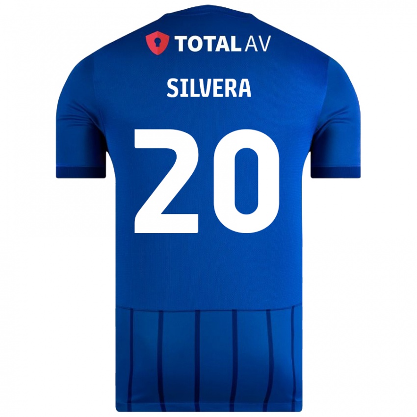 Kinder Sam Silvera #20 Blau Heimtrikot Trikot 2024/25 T-Shirt