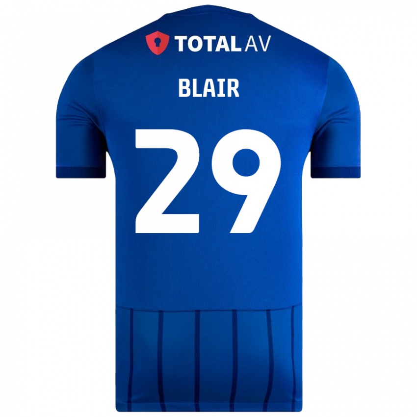 Kinder Harvey Blair #29 Blau Heimtrikot Trikot 2024/25 T-Shirt