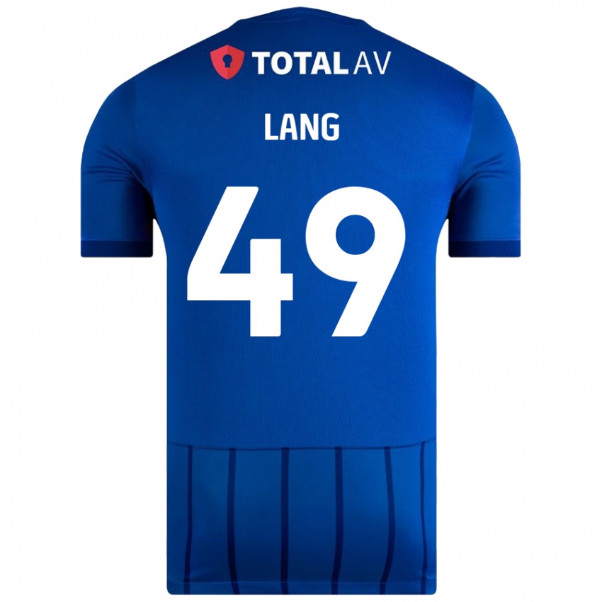 Kinder Callum Lang #49 Blau Heimtrikot Trikot 2024/25 T-Shirt