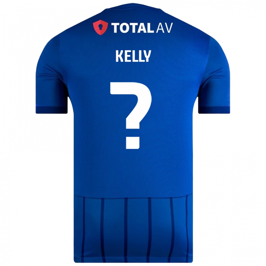 Kinder Liam Kelly #0 Blau Heimtrikot Trikot 2024/25 T-Shirt