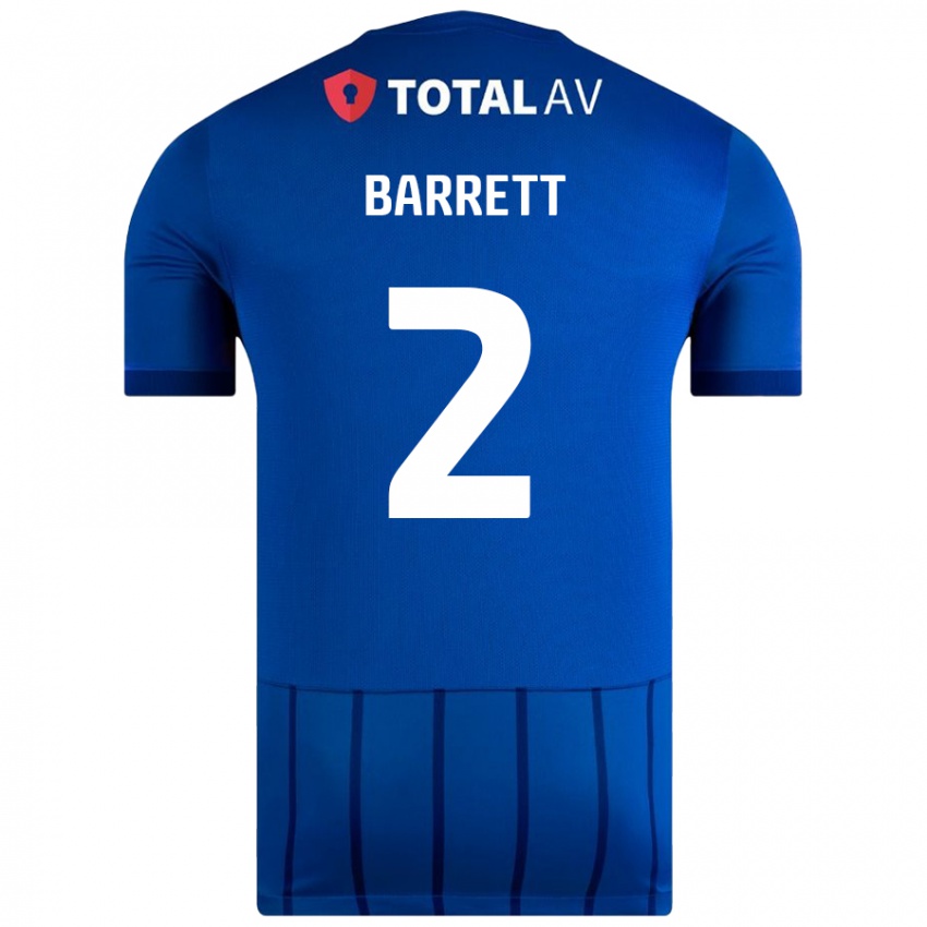 Kinder Nicole Barrett #2 Blau Heimtrikot Trikot 2024/25 T-Shirt