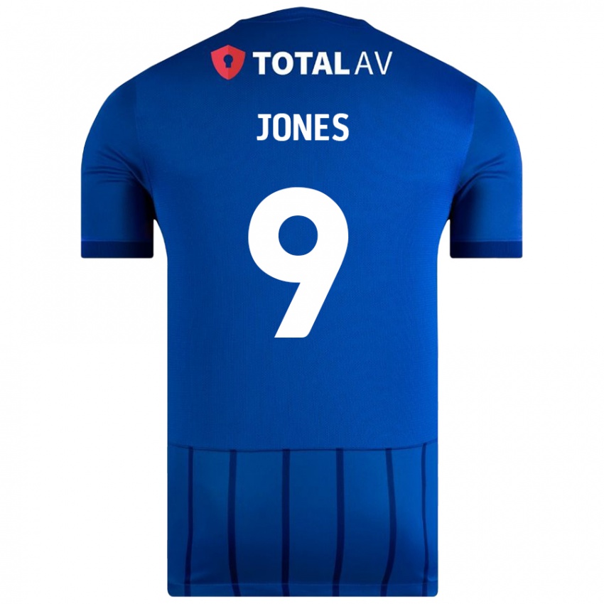 Kinder Emma Jones #9 Blau Heimtrikot Trikot 2024/25 T-Shirt