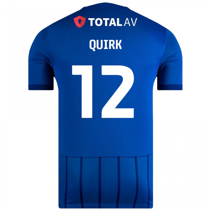 Kinder Sophie Quirk #12 Blau Heimtrikot Trikot 2024/25 T-Shirt