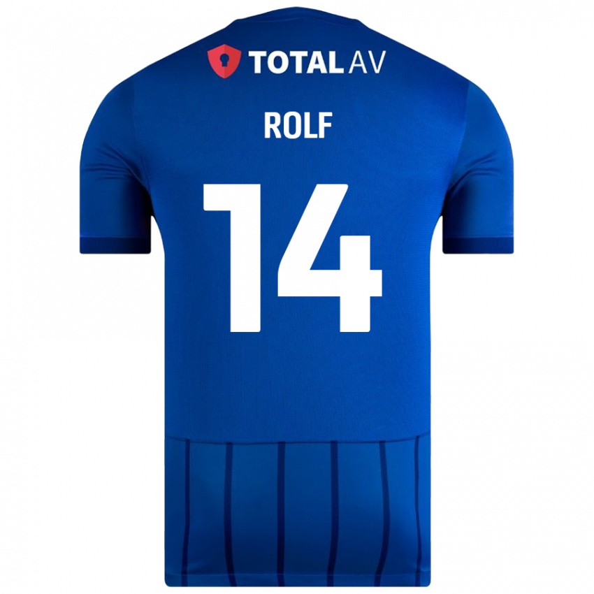 Kinder Annie Rolf #14 Blau Heimtrikot Trikot 2024/25 T-Shirt