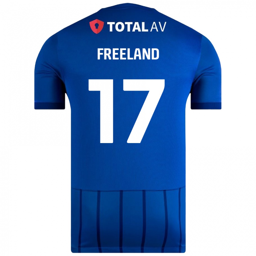 Kinder Georgie Freeland #17 Blau Heimtrikot Trikot 2024/25 T-Shirt