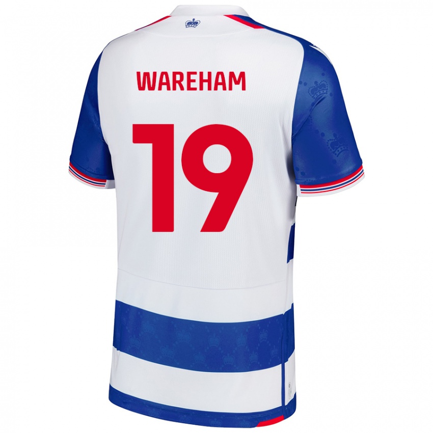 Kinder Jayden Wareham #19 Blau Weiß Heimtrikot Trikot 2024/25 T-Shirt