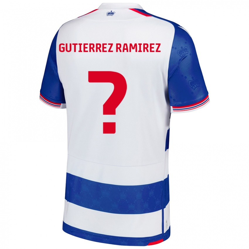 Kinder William Gutierrez Ramirez #0 Blau Weiß Heimtrikot Trikot 2024/25 T-Shirt